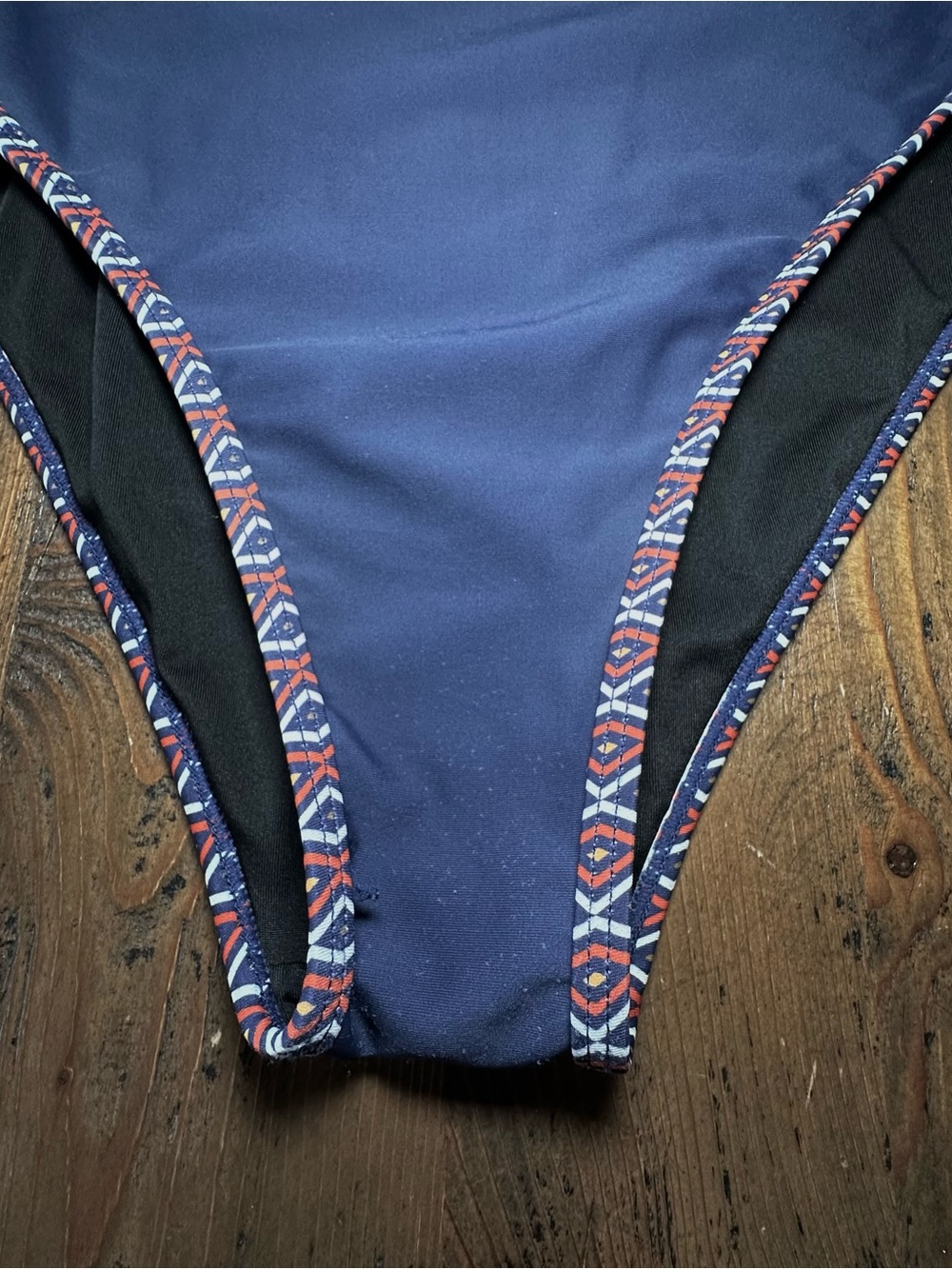 CUPSHE Navy Paisley One Piece, Large - Picture 9 of 10